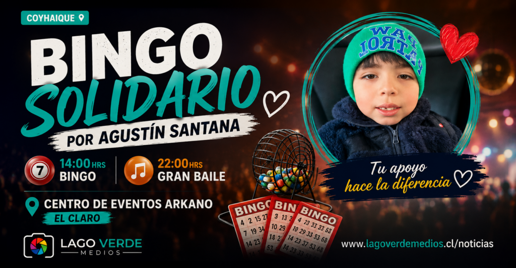 Coyhaique se une en un bingo solidario por Agustín Santana