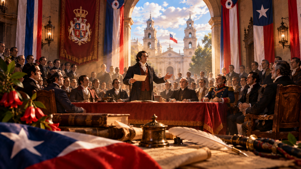 18 de septiembre de 1810: el día en que se instaló la Primera Junta de Gobierno de Chile