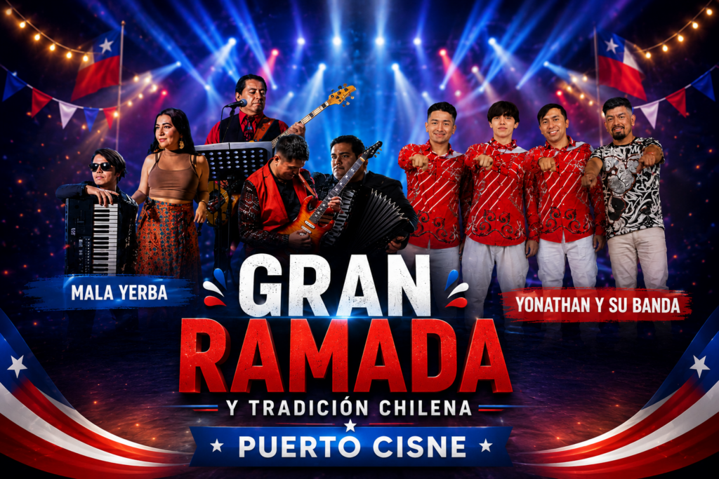 Puerto Cisnes prepara una jornada de Fiestas Patrias con tradiciones, gastronomía y música en vivo