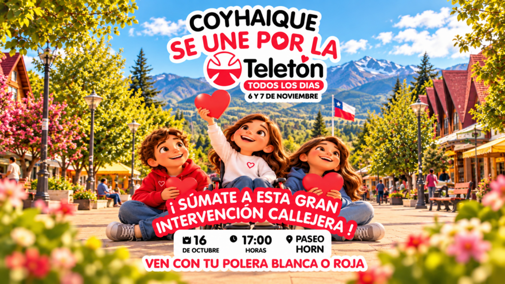 Teletón 2026 invita a la comunidad a sumarse a una intervención ciudadana por la inclusión en Coyhaique